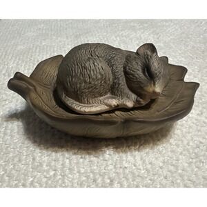 Global Art Harvey Knox Kingdom Porcelain Sleeping Mouse Figurine